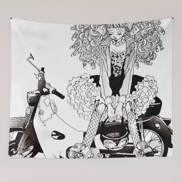 Item preview, Miwako sitting on motorbike designed and sold by Zesiz.