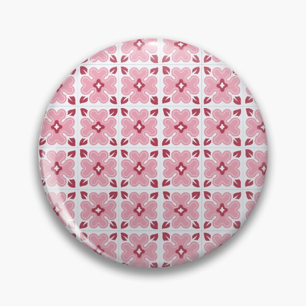 Item preview, Pink and White Frame Tile designed and sold by Timegraf.