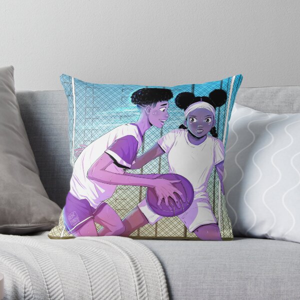 Friendship and basketball Coussin