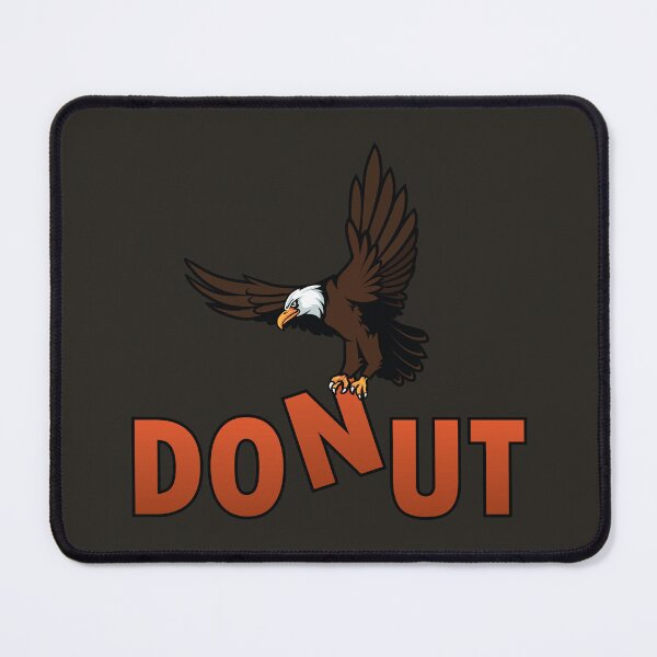 Item preview, Bald eagle flying above donut designed and sold by Donutlovers.