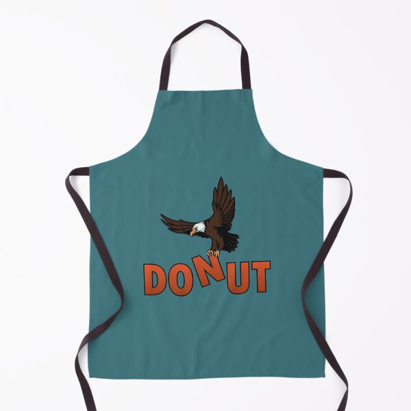 Item preview, Bald eagle flying above donut designed and sold by Donutlovers.