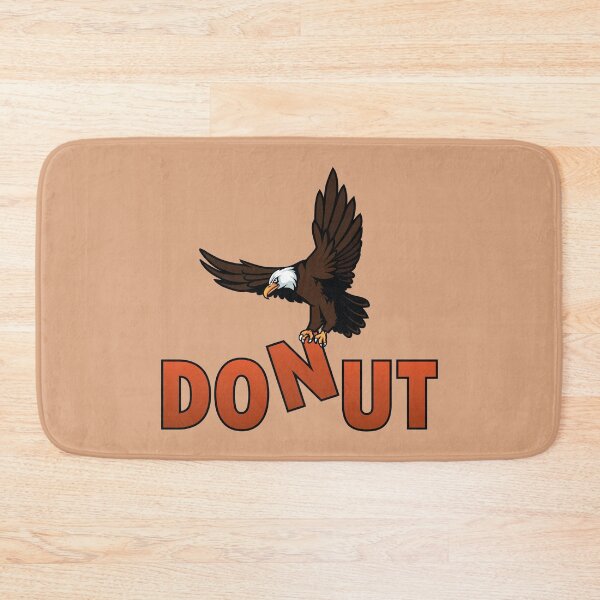 Item preview, Bald eagle flying above donut designed and sold by Donutlovers.
