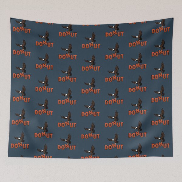 Item preview, Bald eagle flying above donut designed and sold by Donutlovers.