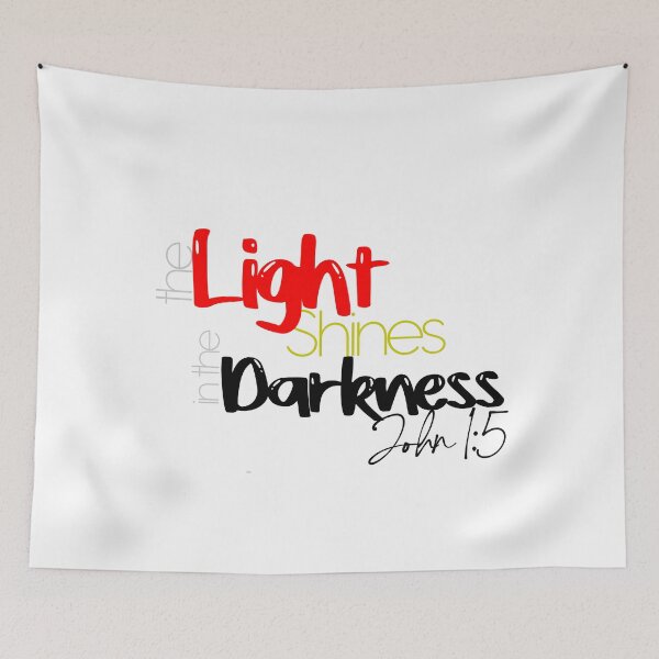 Item preview, the Light shines in the darkness designed and sold by faithandbible.
