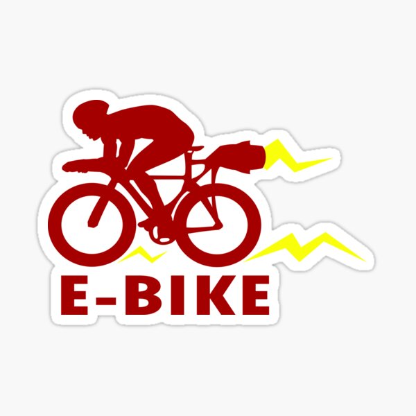 "EBike" Sticker for Sale by LeGeekProducts Redbubble