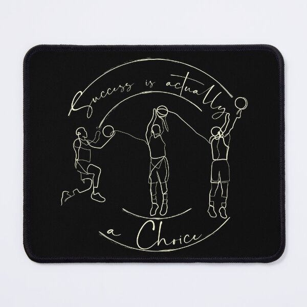 Item preview, Continuous Line basketball quote Success is actually a choice Typography Calligraphy life quote graphic minimalist art Stephen Curry designed and sold by scribblelife.