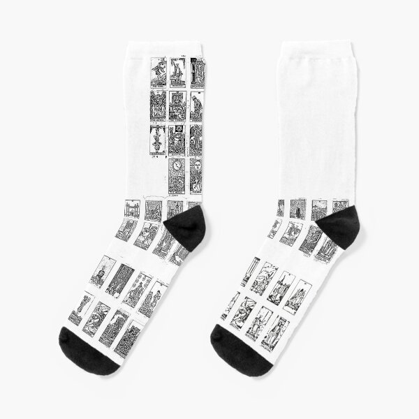 Complete tarot in black and white Socks