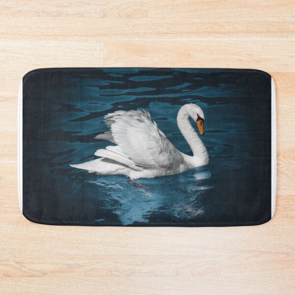 Item preview, White Swans swimming in clear water designed and sold by KRITERSart.