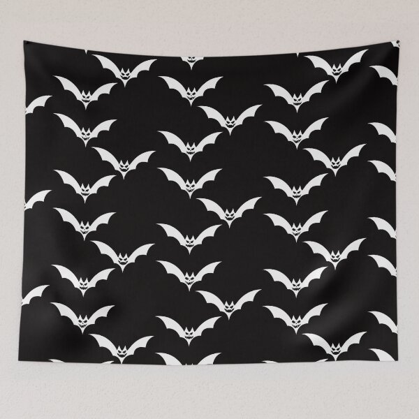 Item preview, White bats with scary faces designed and sold by The-Blue-Feline.