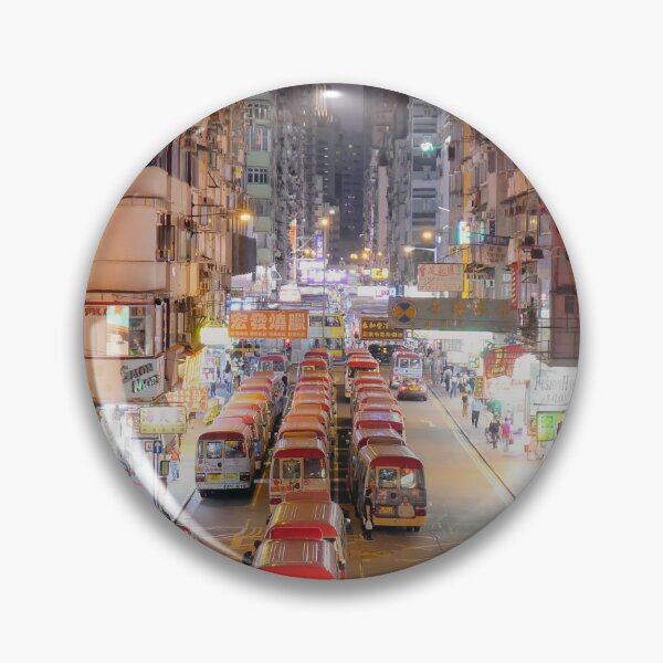 Item preview, Mongkok, Hong Kong, bus station at night designed and sold by Truxtman.