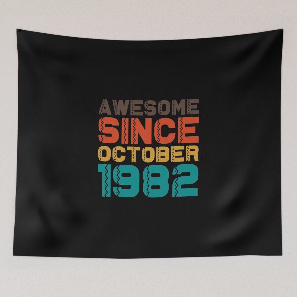 Item preview, Awesome Since October 1982  Retro Vintage 42 Years Old Gifts  designed and sold by DESIGNNOUR.