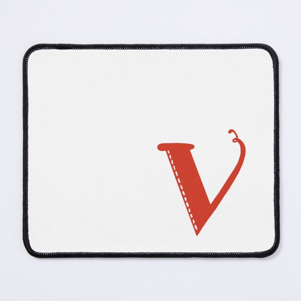 Item preview, Letter V Red initial monogram alphabet V capital V designed and sold by Antique-Gifts.