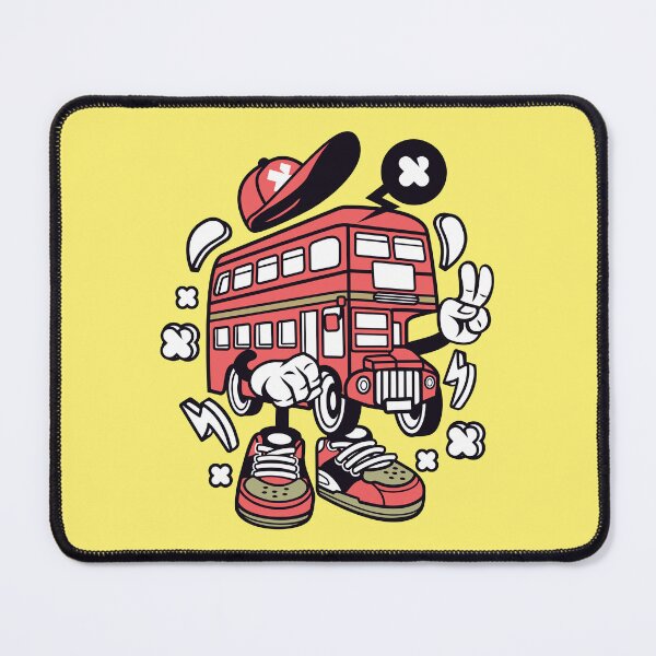 Item preview, Cute Double Decker Bus With Hands  designed and sold by Artistic Prints.