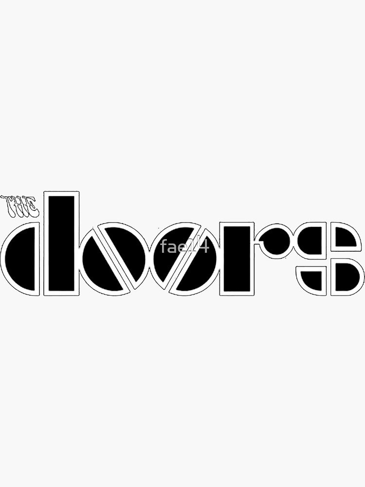"Black doors logo" Sticker for Sale by fae14 Redbubble