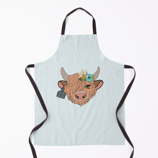 Item preview, Floral highland cow designed and sold by SaintsPlace.
