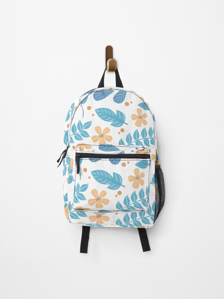 Thumbnail 1 of 3, Backpack, Floral pattern designed and sold by timegraf.