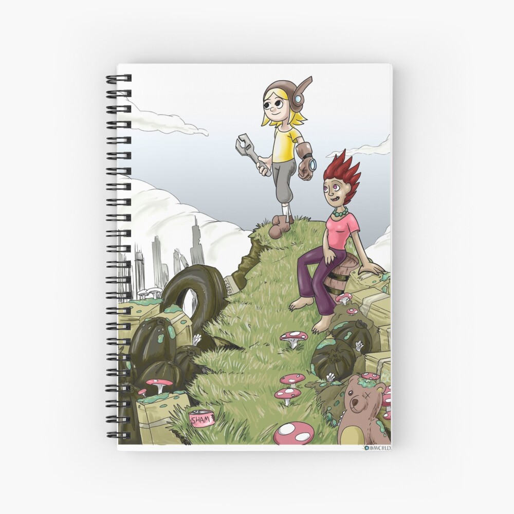 Max and Lori at the Junkyard Spiral Notebook