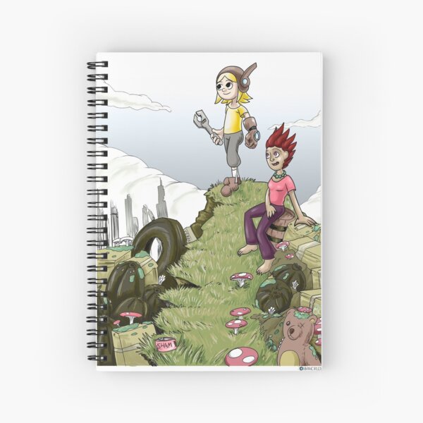 Max and Lori at the Junkyard Spiral Notebook