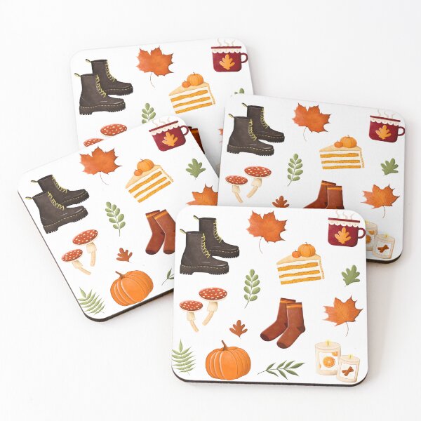 Item preview, Autumn cozy warm colors illustration sticker sheet designed and sold by mikhaleeevich.