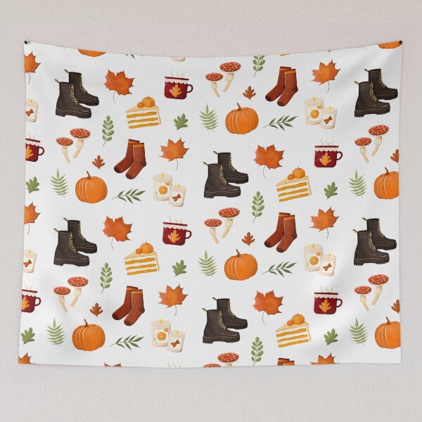 Item preview, Autumn cozy warm colors illustration sticker sheet designed and sold by mikhaleeevich.