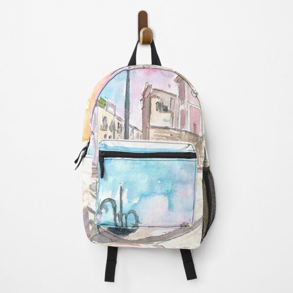 Item preview, Castellana Grotte Apulia Italy Nicola and Costa Piazza Scene with Sunlight designed and sold by artshop77.