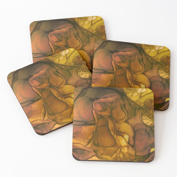 Item preview, Abstract liquid art alcohol ink, liquid marble art design, abstract marble art, liquid art, brown watercolor  designed and sold by ZeinabTaha.