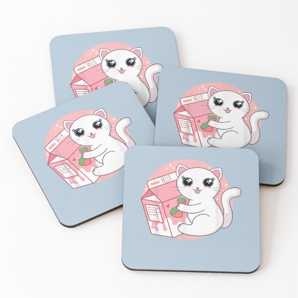 Item preview, Anime Kawaii Cat Strawberry Milkn Boy Girl Kid designed and sold by MaximusKova.