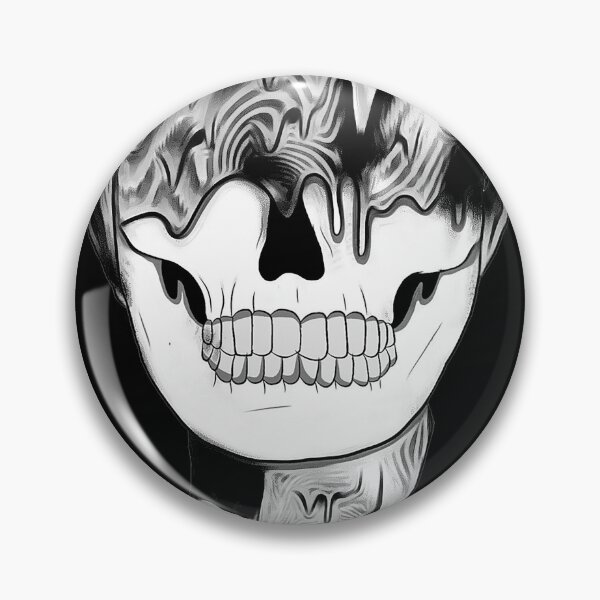 Item preview, Trippy Melted Skull - BW designed and sold by Psyche-Lab.