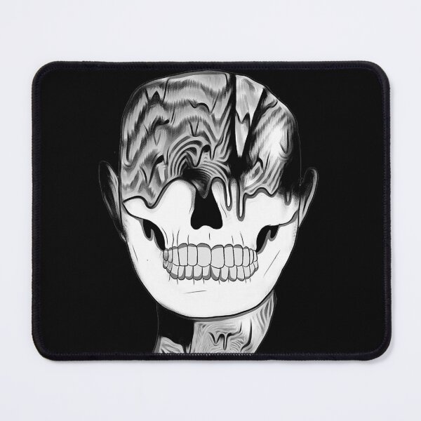Item preview, Cráneo derretido trippy - BW designed and sold by Psyche-Lab.