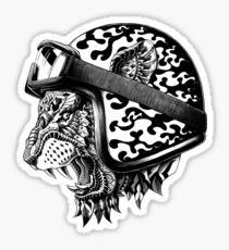 Tiger Helm Sticker