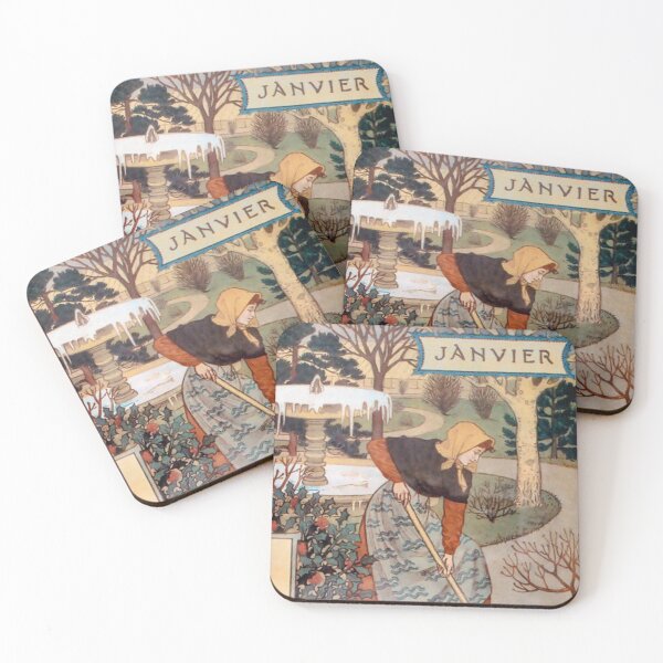 Item preview, January Eugene Grasset La Belle Jardiniere designed and sold by ThePalStore.