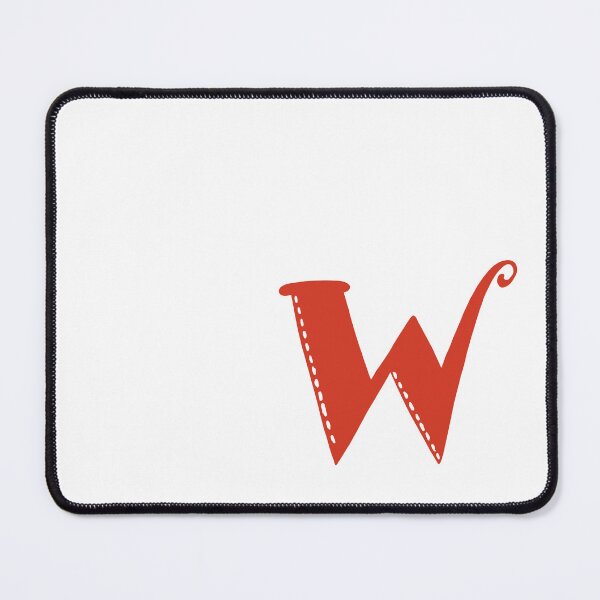 Item preview, Letter W Red initial monogram alphabet W capital W designed and sold by Antique-Gifts.