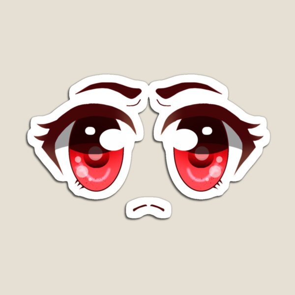 Angry Anime Face - Angry Face - Magnet