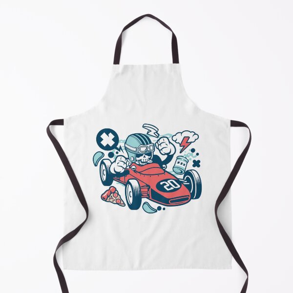 Item preview, Cute Racing Car With Skeleton designed and sold by Artistic Prints.