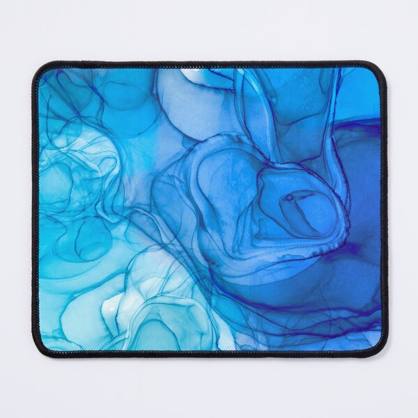 Item preview, Abstract liquid art alcohol ink, liquid marble art design, abstract marble art, liquid art, aqua blue watercolor  designed and sold by ZeinabTaha.