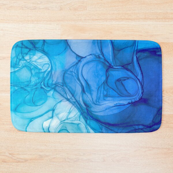 Item preview, Abstract liquid art alcohol ink, liquid marble art design, abstract marble art, liquid art, aqua blue watercolor  designed and sold by ZeinabTaha.