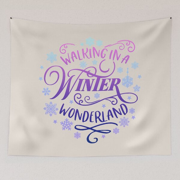 Item preview, Walking In A Winter Wonderland, Colorful Winter Design designed and sold by TrulyEpoque.