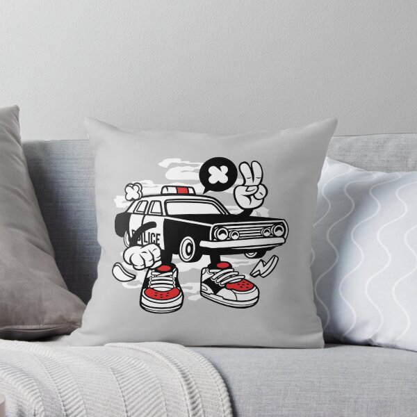 Artikelvorschau, Niedlich, polizeiauto, mit, hand, und, schuhe entworfen und verkauft von Artistic Prints.
