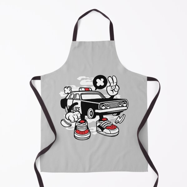 Item preview, Cute Police Car With Hand and Shoes designed and sold by Artistic Prints.