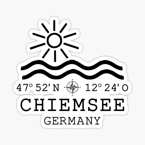 Item preview, Chiemsee Lake Water Germany Coordinates designed and sold by richter74.