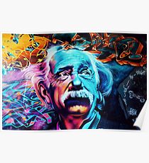 Urban Street Art: Albert Einstein Poster