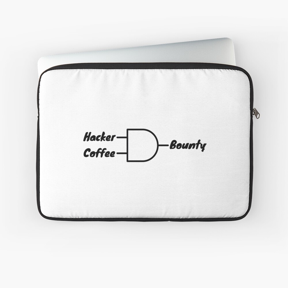 Hacker And Coffee Laptop Sleeve - programmer humor design by HackerLooks