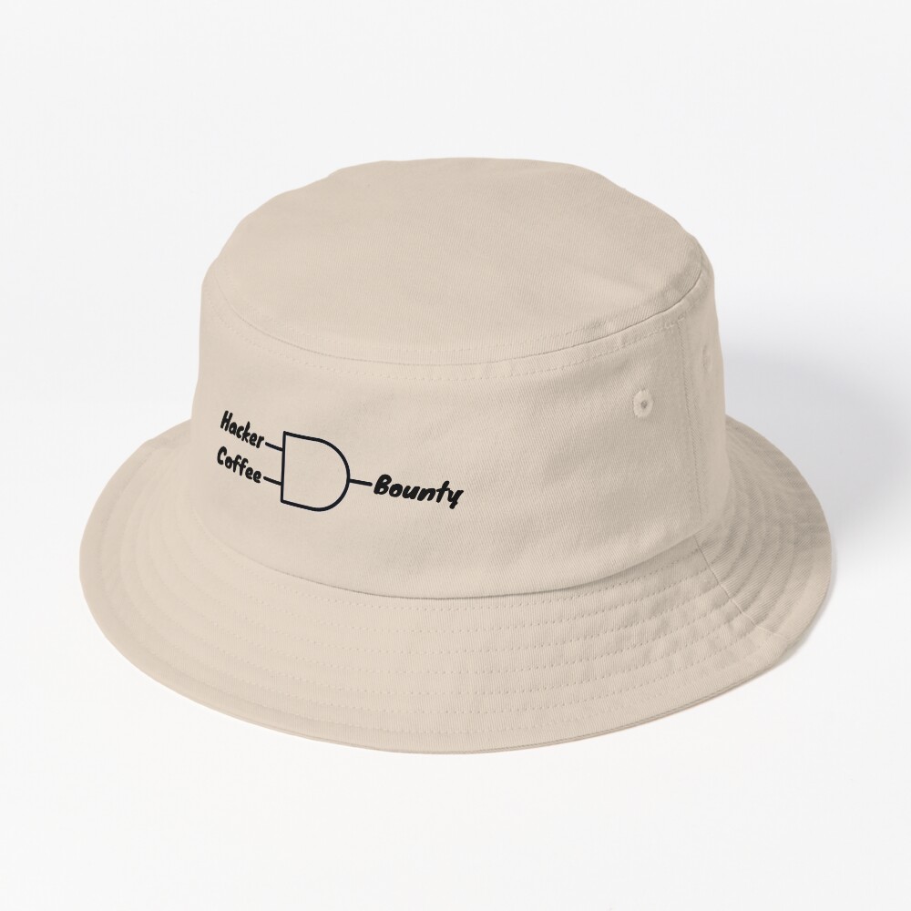 Hacker And Coffee Bucket Hat - programmer humor design by HackerLooks