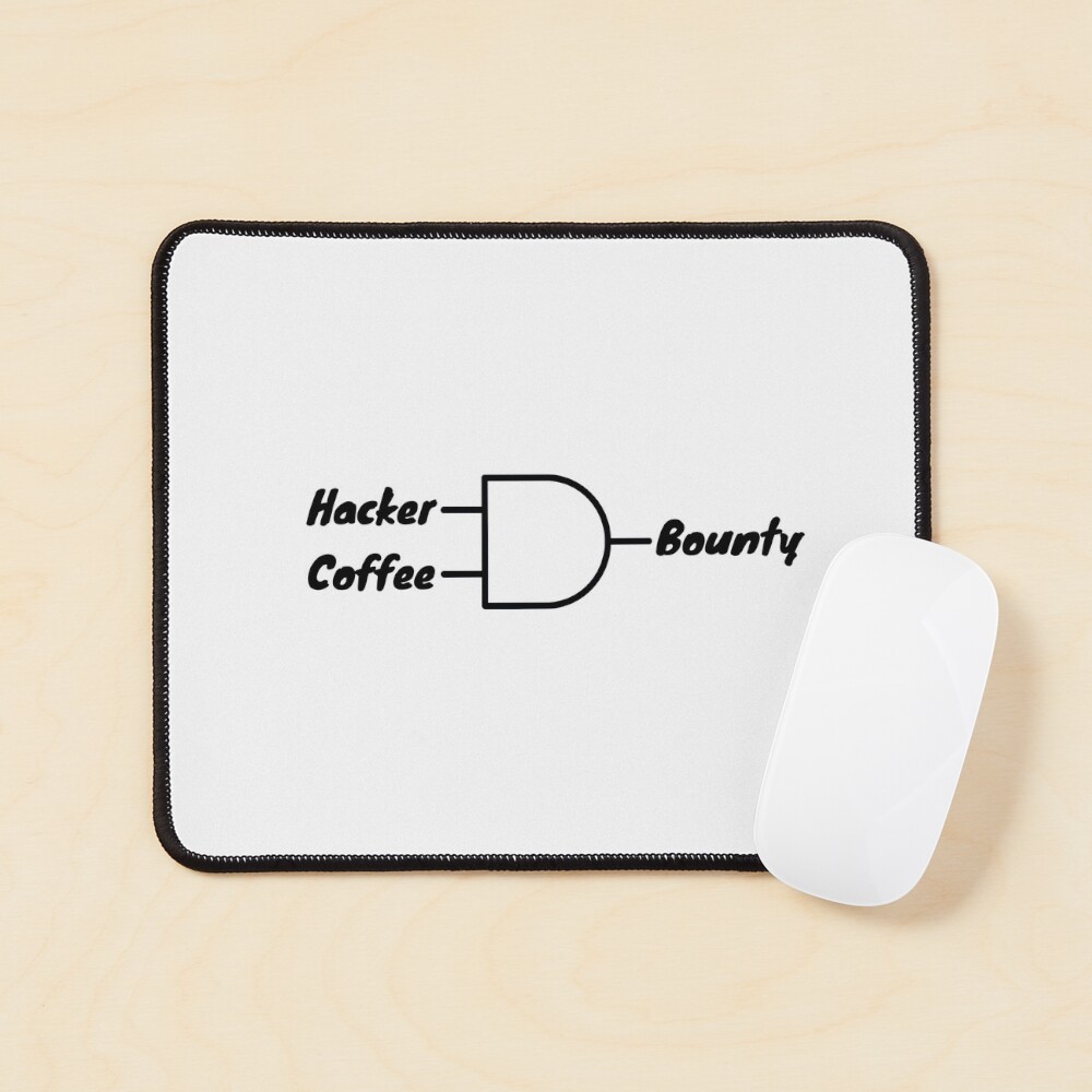 Hacker And Coffee Mouse Pad - programmer humor design by HackerLooks