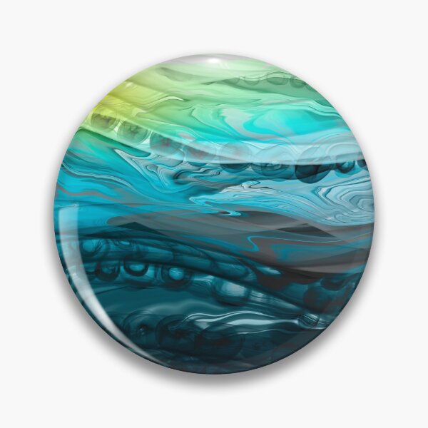 Item preview, Abstract liquid art alcohol ink ocean waves, liquid marble art design, abstract marble art, liquid art, yellow turquoise watercolor  designed and sold by ZeinabTaha.