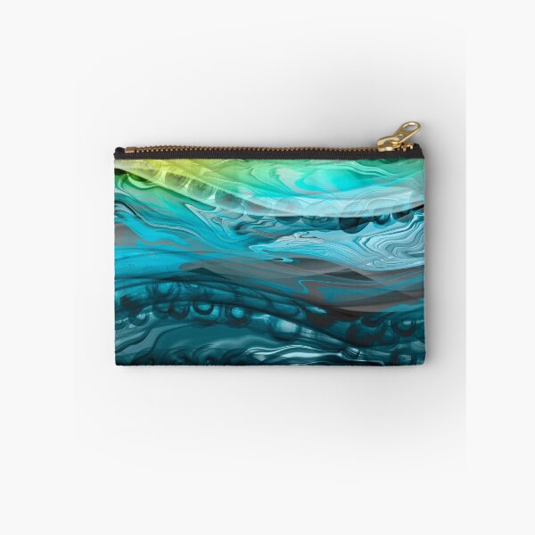 Item preview, Abstract liquid art alcohol ink ocean waves, liquid marble art design, abstract marble art, liquid art, yellow turquoise watercolor  designed and sold by ZeinabTaha.