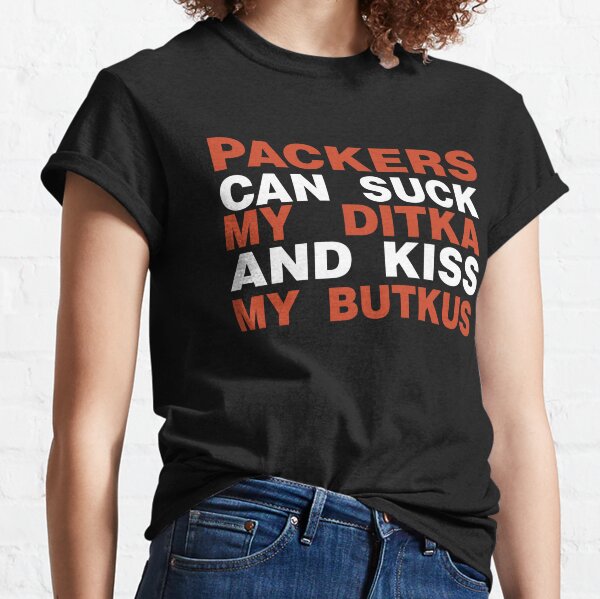 Vintage Packers Suck T-shirt Funny Double Sided Graphic -   Finland