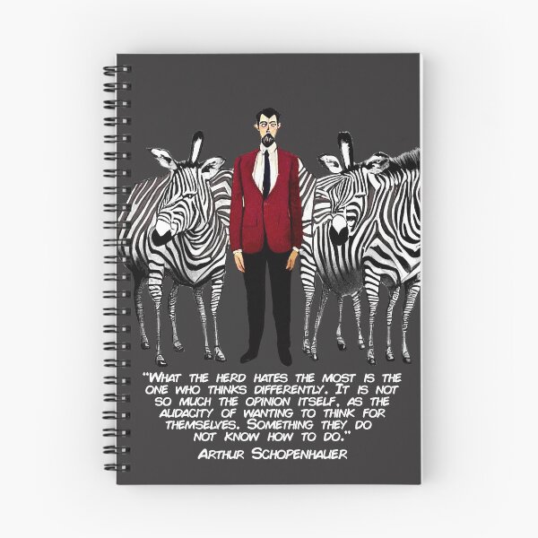 Item preview, Think Differently (Arthur Schopenhauer) designed and sold by NuminousYes.