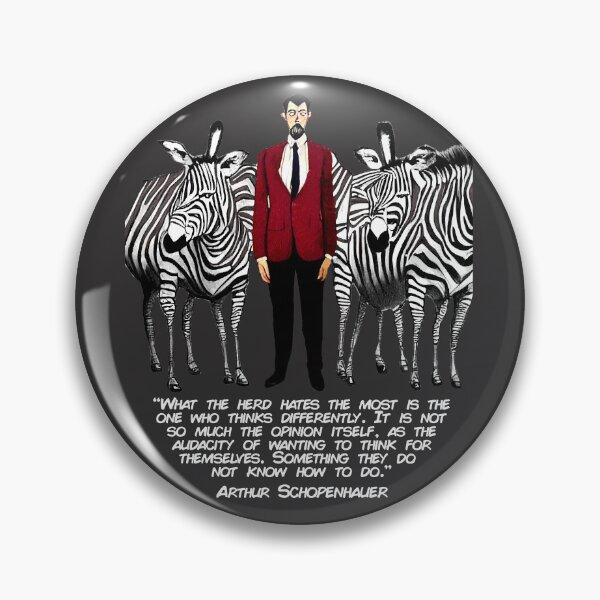 Item preview, Think Differently (Arthur Schopenhauer) designed and sold by NuminousYes.
