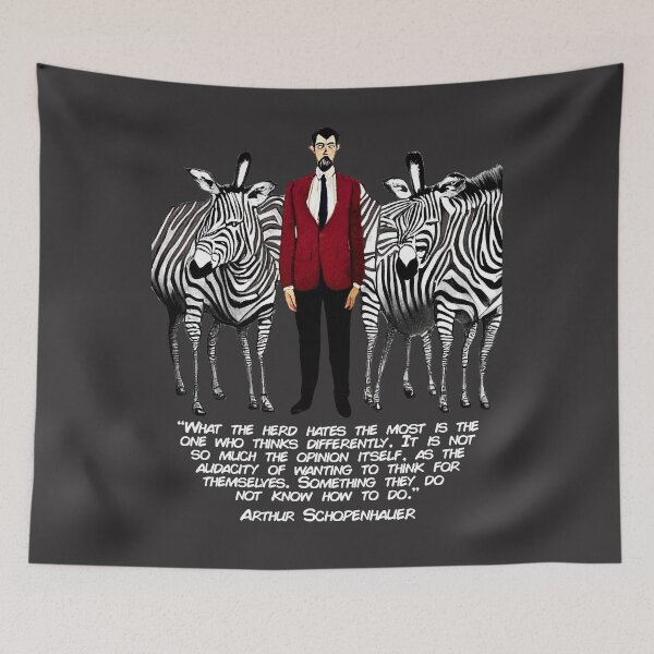 Item preview, Think Differently (Arthur Schopenhauer) designed and sold by NuminousYes.